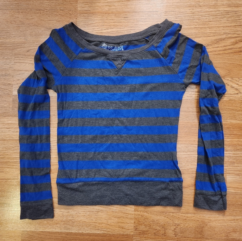 Splash Striped Long Sleeve Shirt (M)